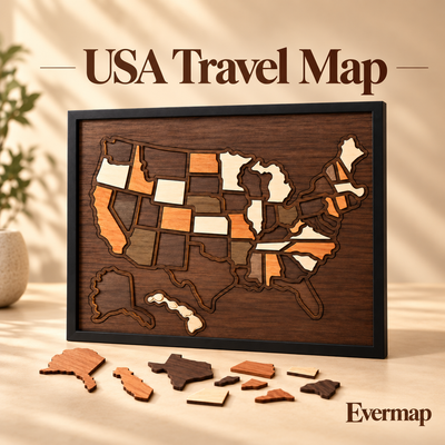 Evermap USA Travel Map
